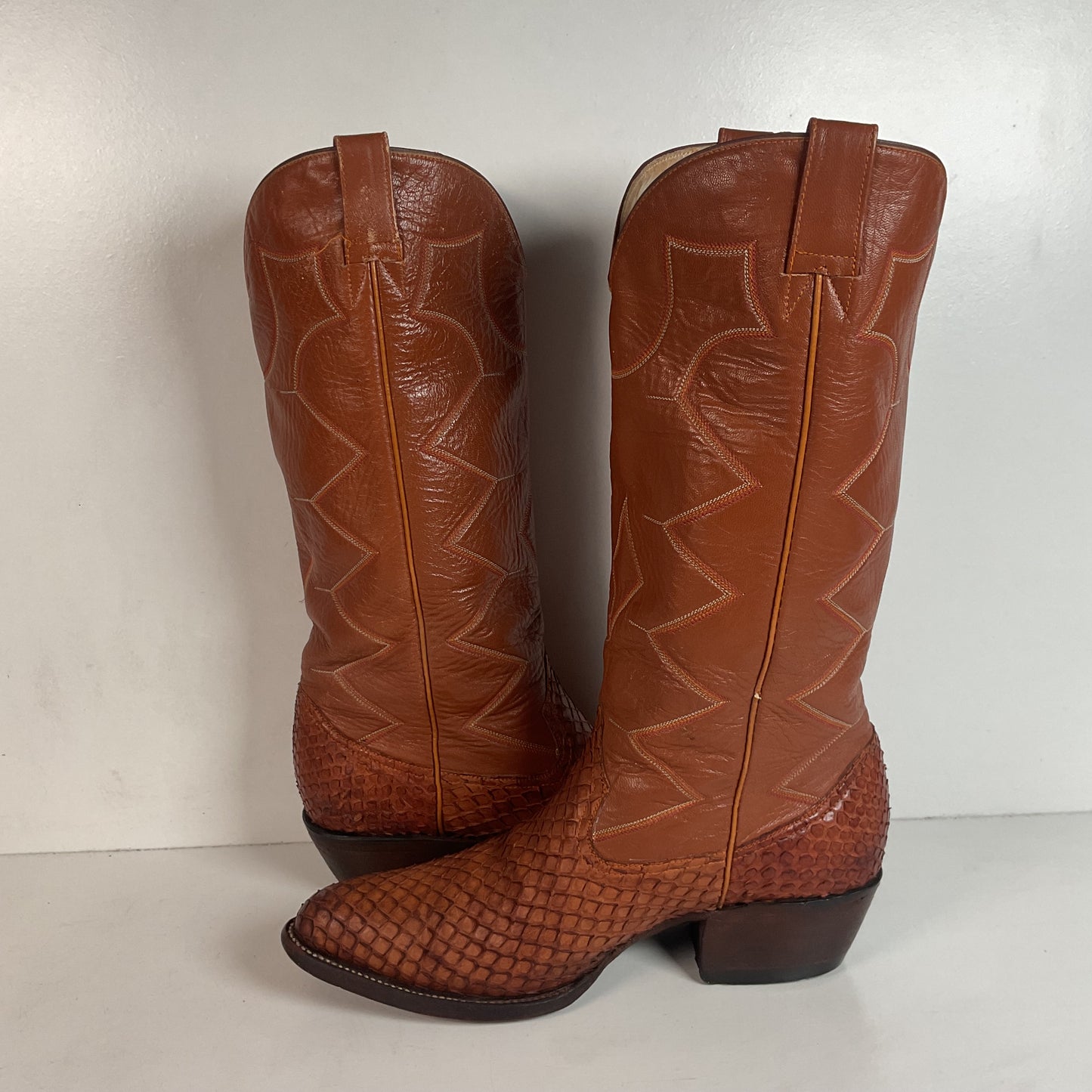 Exotic Anaconda Snakeskin Cowboy Boots Mexico 28.5 | US Men’s 10.5
