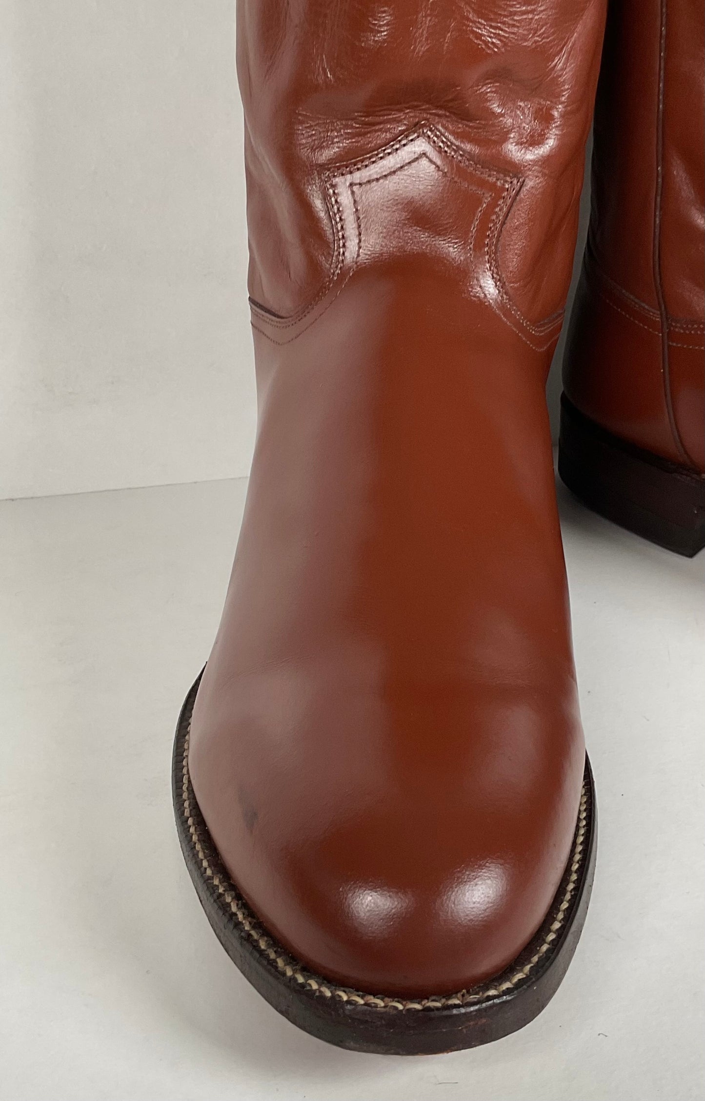 Vintage Justin Roper Boots | Cowboy | USA Made | Brown | Men’s 12 EE