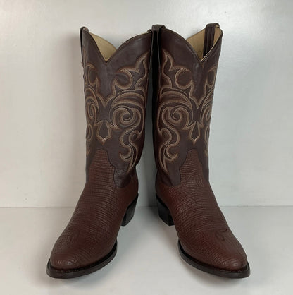 Los Altos Shark Skin Cowboy Boots | Exotic | Brown | Men’s 10 D