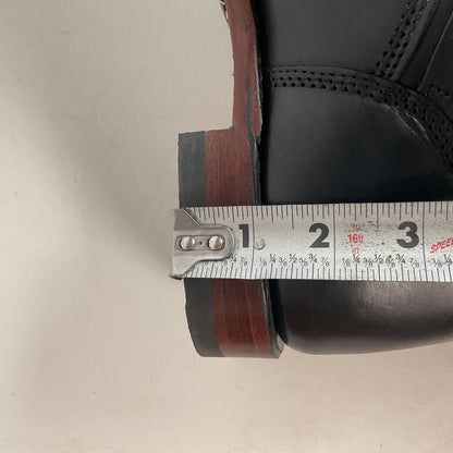 Frye John Addison Engineer Boots 11.5 M USA Made Black Calf