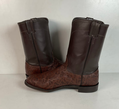 Vintage Larry Mahan Elephant Roper Cowboy Boots 10.5 E Exotic