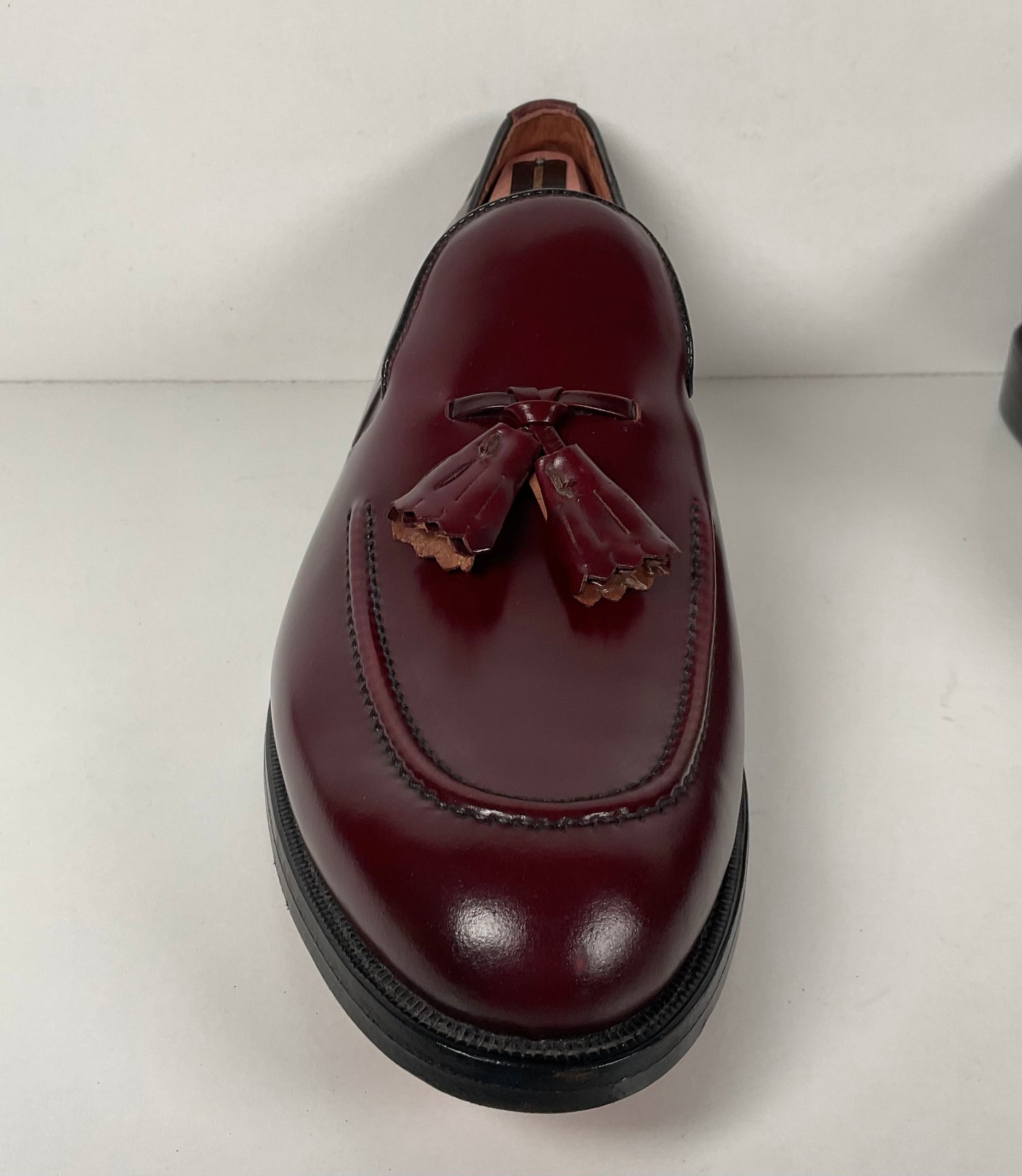 Vintage Allen Edmonds Saratoga Tassel Loafers | Burgundy Calf | Men’s 10 B