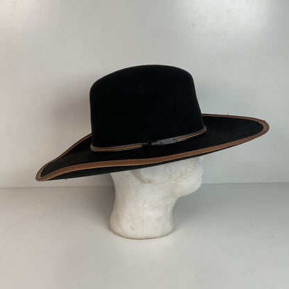 Vintage Stetson Cowboy Hat Black Felt XXX USA Made