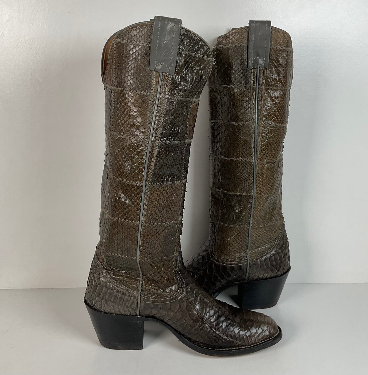 Vintage Nocona Full Python Cowgirl Boots | Snakeskin | Men’s 6 B | Women’s 7