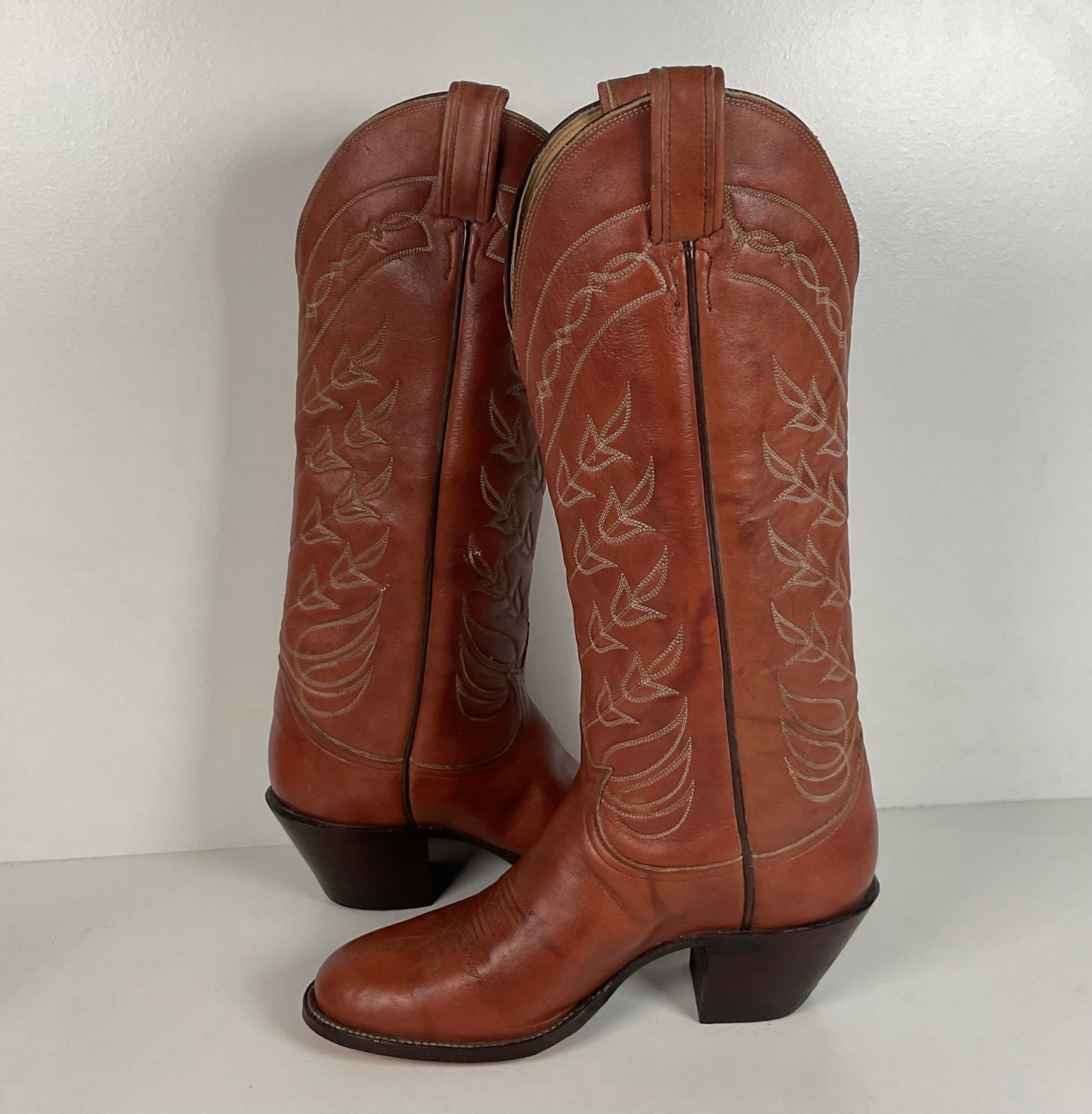 Vintage Tony Lama Tall Cowgirl Boots | Gold Label | Men’s 6.5 C | Women’s 7.5