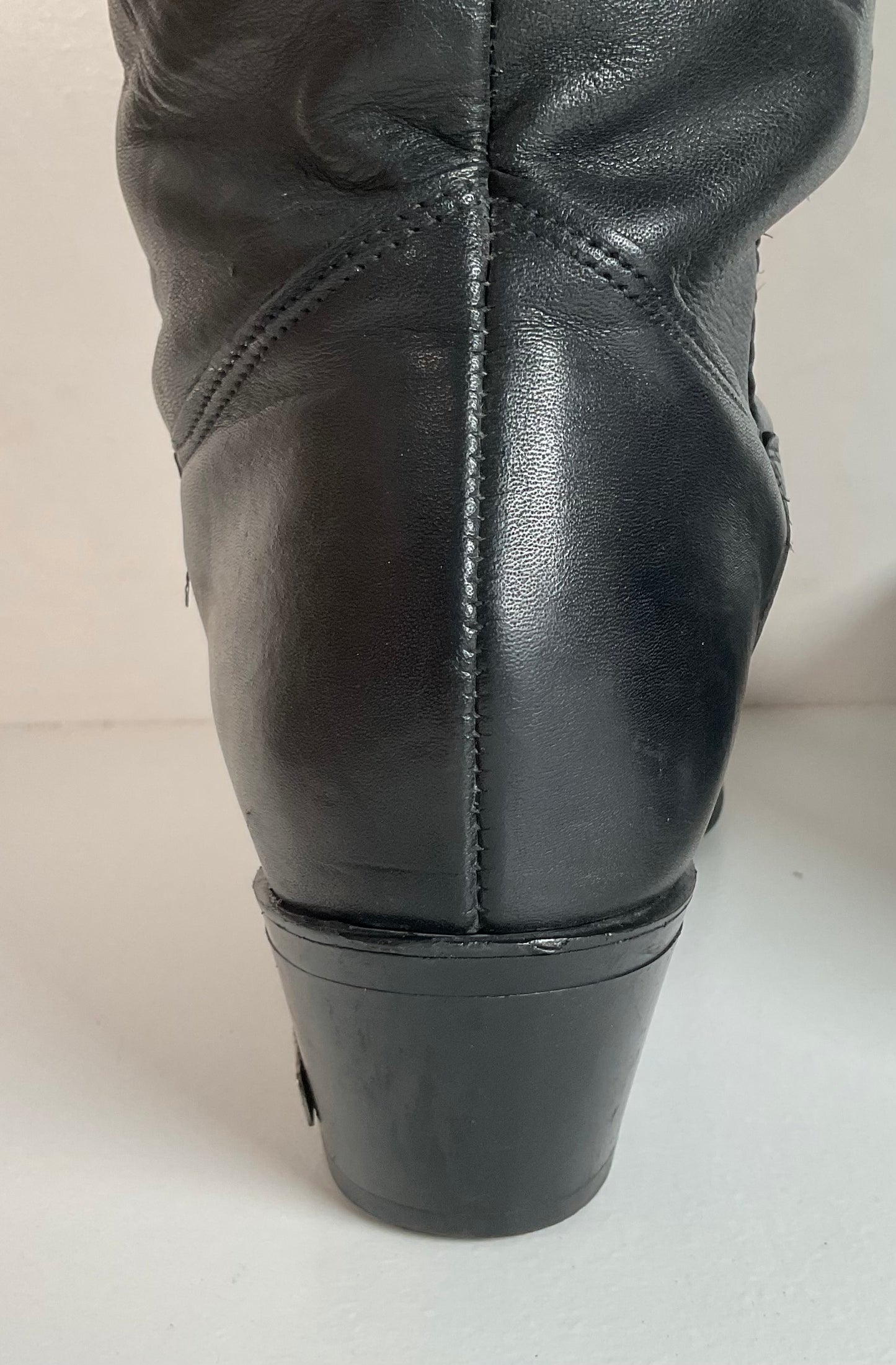 Vintage Women’s Harley Davidson Tall Lace Up Boots 10 M USA Made