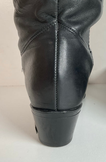 Vintage Women’s Harley Davidson Tall Lace Up Boots 10 M USA Made