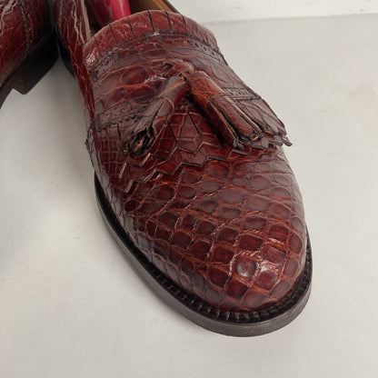 Vintage Foster Rainey Tassel Loafers | Full Crocodile | Exotic | Men’s 12