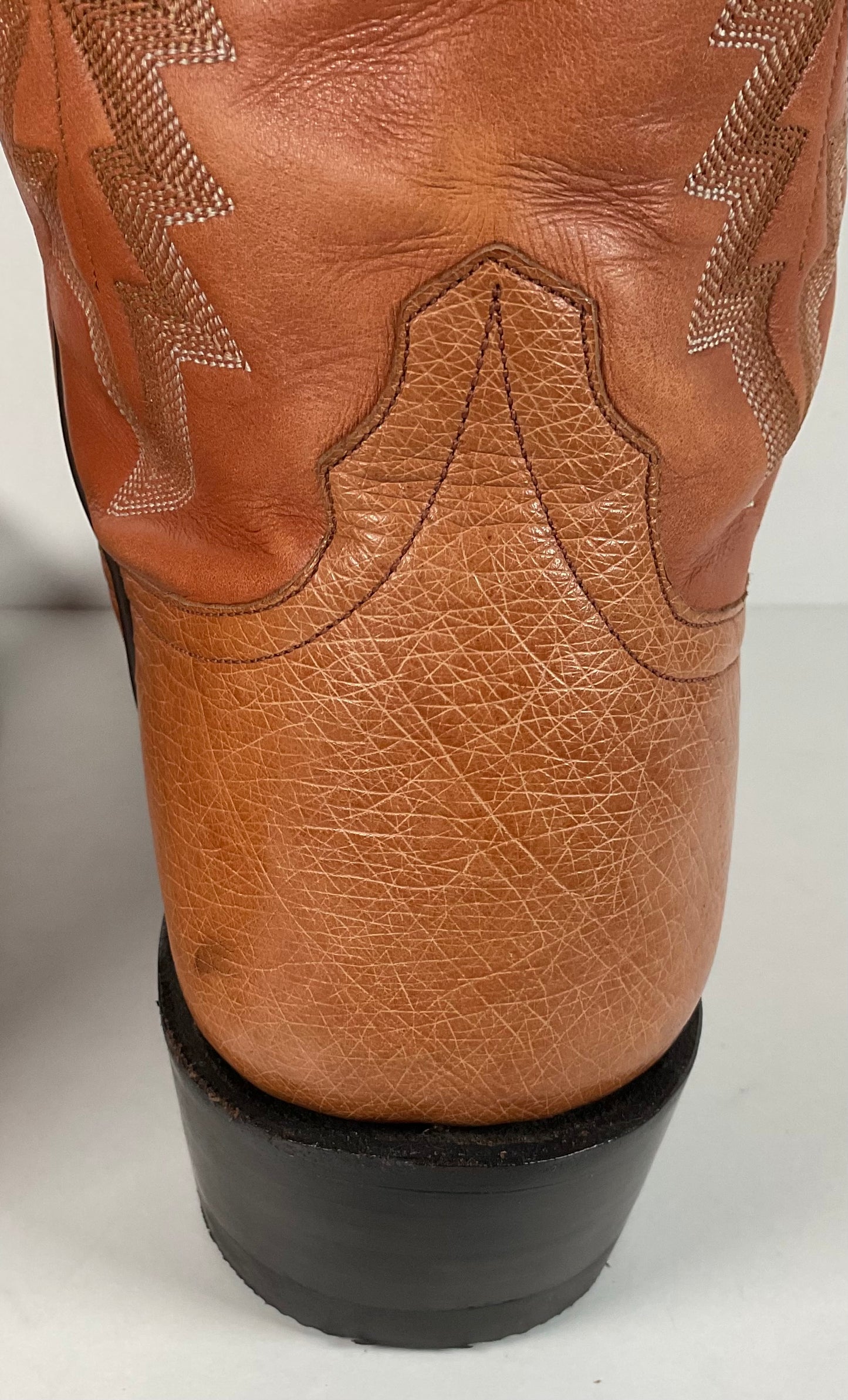 Rios Of Mercedes Smooth Ostrich Cowboy Boots 13 B Exotic USA Made