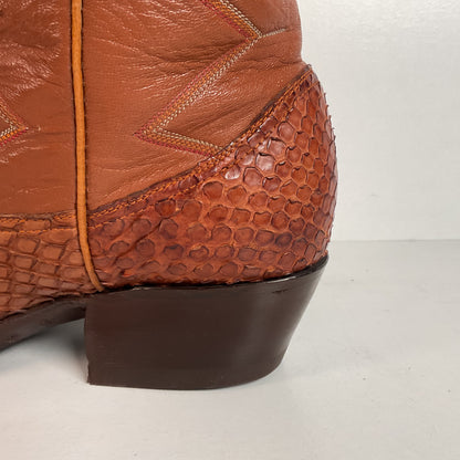 Vintage Anaconda Snakeskin Cowboy Boots | Exotic | Customized | Men’s 10.5