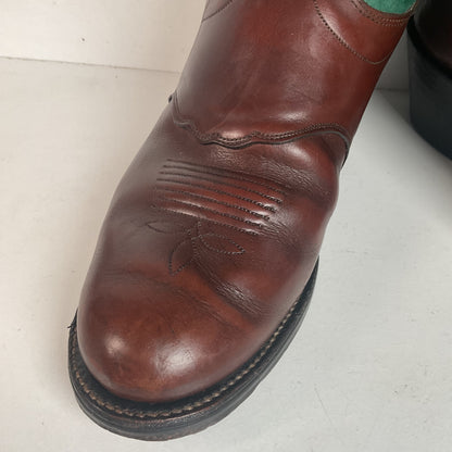 Olathe Tall Top Cowboy Boots 9.5 D USA Made Buckaroo