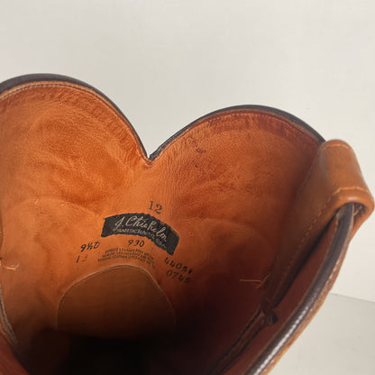 Vintage J. Chisholm Antelope Cowboy Boots | Exotic | USA Made | Men’s 9.5 D