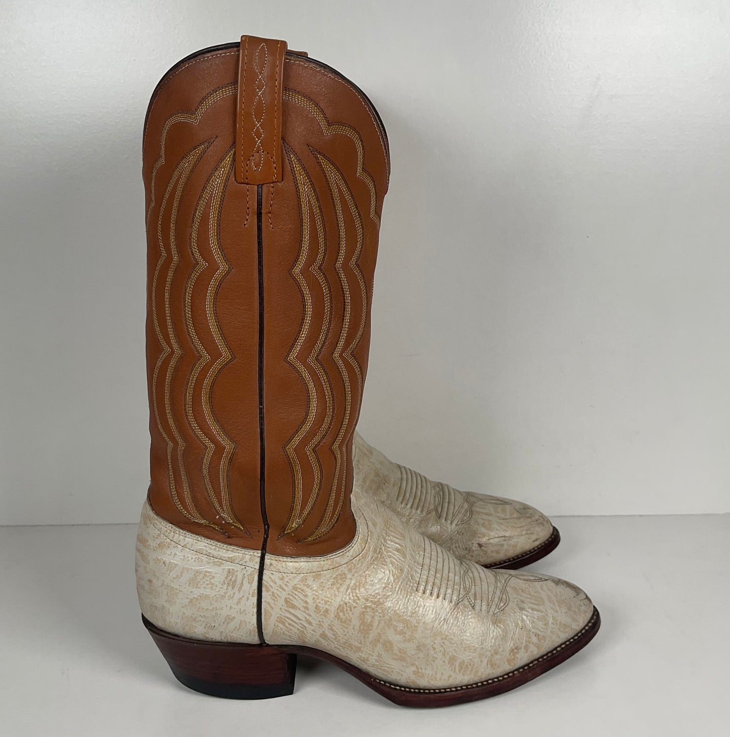 Vintage J. Chisholm Antelope Cowboy Boots | Exotic | USA Made | Men’s 9.5 D