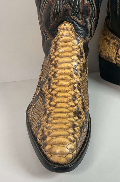 Vintage Bull Rider Python Cowboy Boots | Snakeskin | Men’s 10.5 E