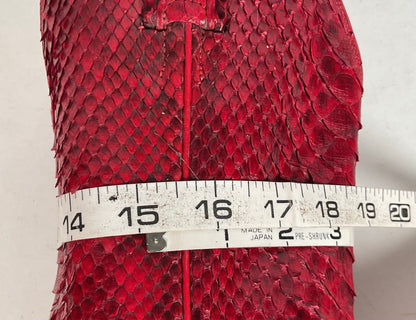 Tony Lama Full Python Cowboy Boots | Red Snakeskin | Men’s 9 | Women’s 10