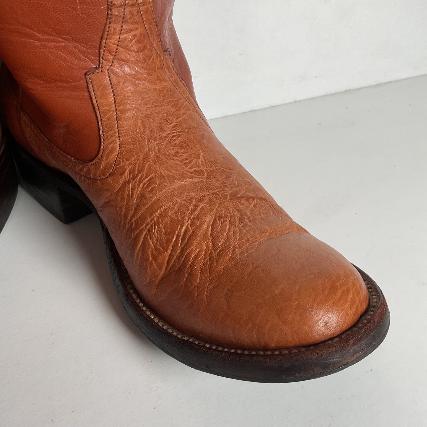 Mercedes Forth Worth Pee Wee Cowgirl Boots 8 Shorty Roper