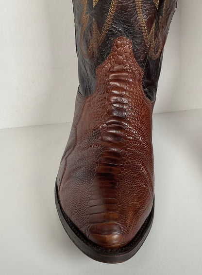 Vintage Cuadra Ostrich Leg Cowboy Boots | Exotic | Men’s 10.5