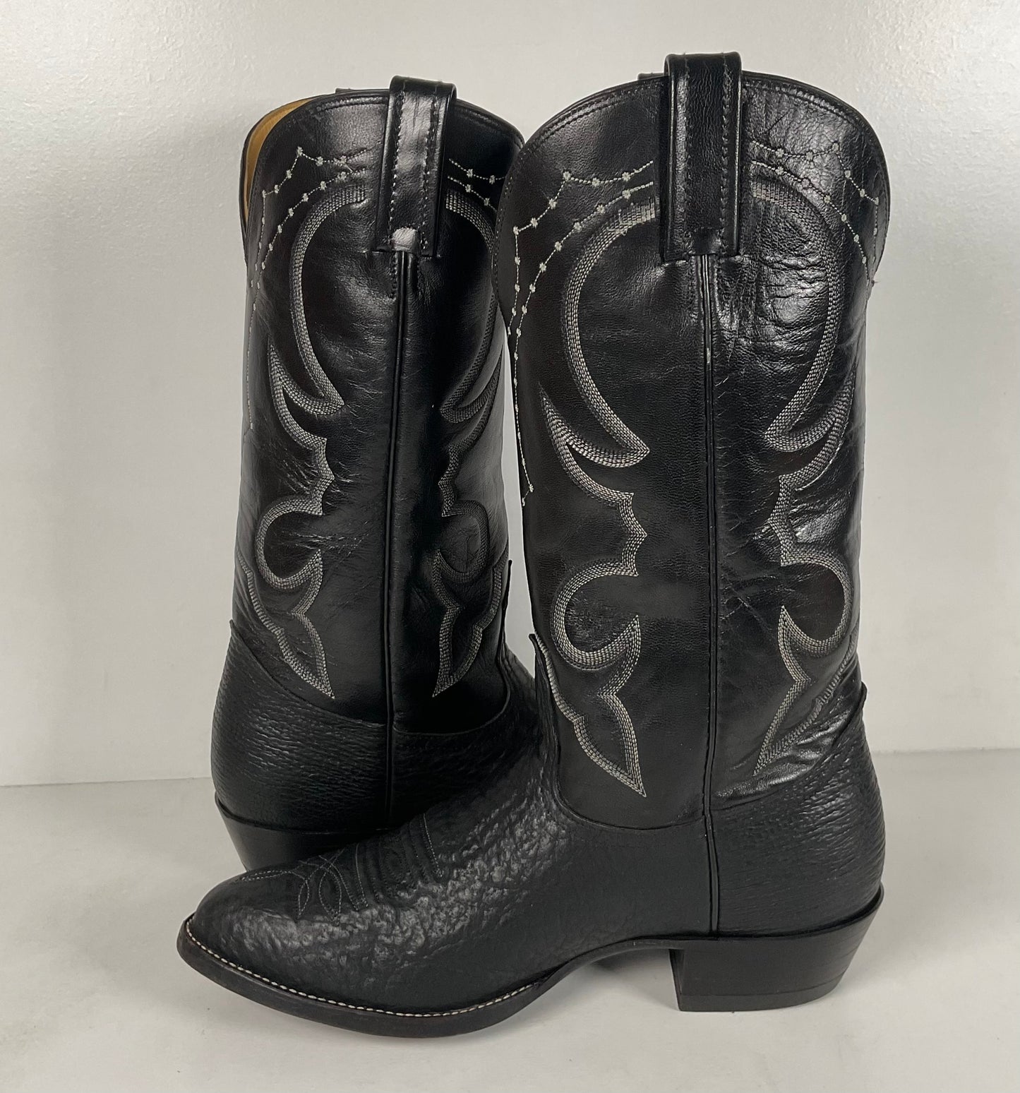 Nocona Bullhide Cowboy Boots | USA Made | Black | Men’s 8.5 EE