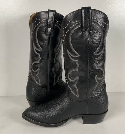 Nocona Bullhide Cowboy Boots | USA Made | Black | Men’s 8.5 EE