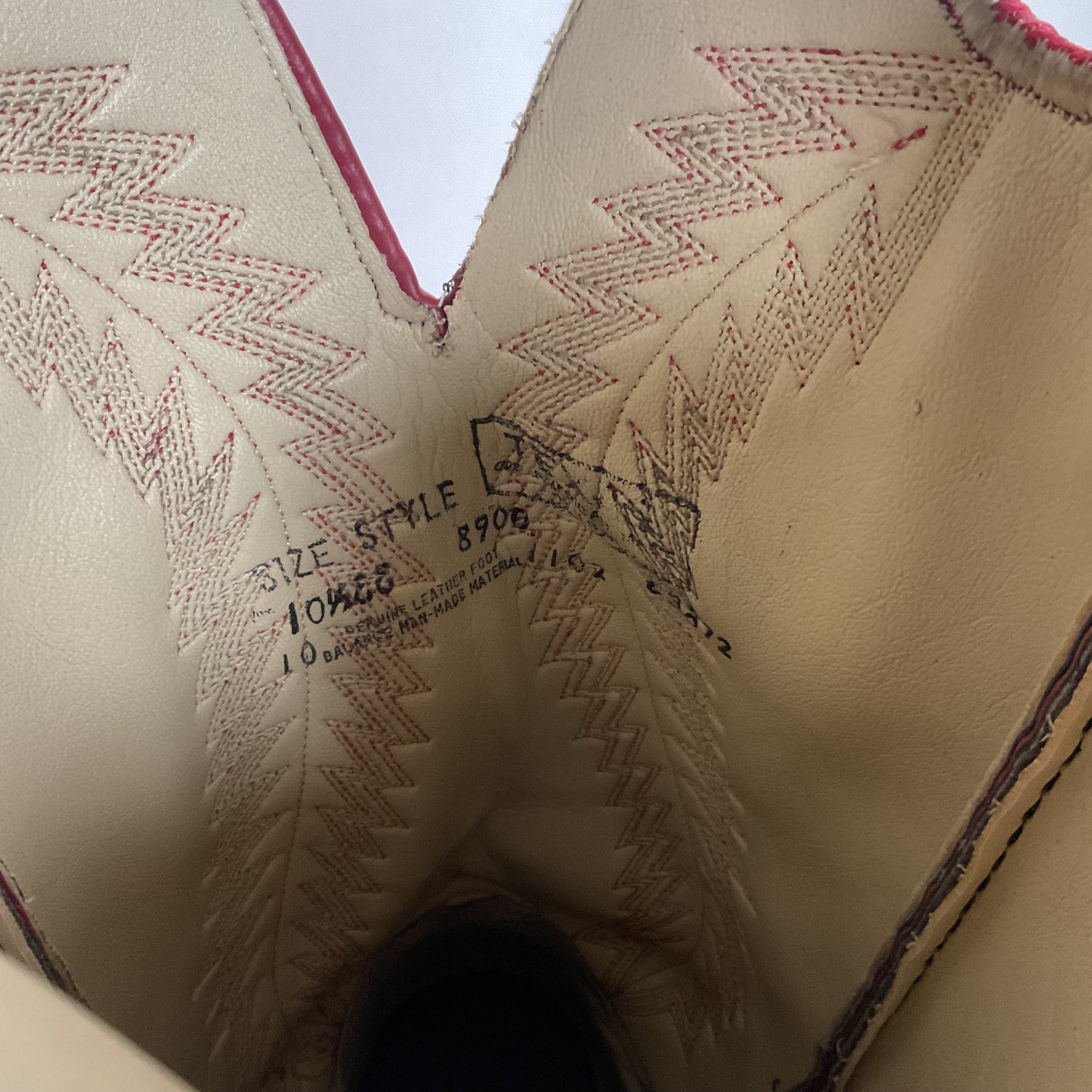 Vintage Texas Brand Buckaroo Cowboy Boots 10.5 EE USA Made