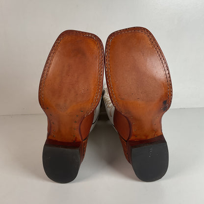 Larry Mahan Cowgirl Roper Boots 7 B Punchy Sunset Renegade