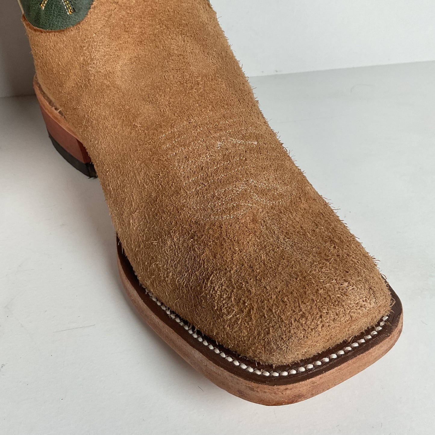 Anderson Bean Stampede Tall Top Cowboy Boots | Rough Out Suede | Men’s 11.5 EE