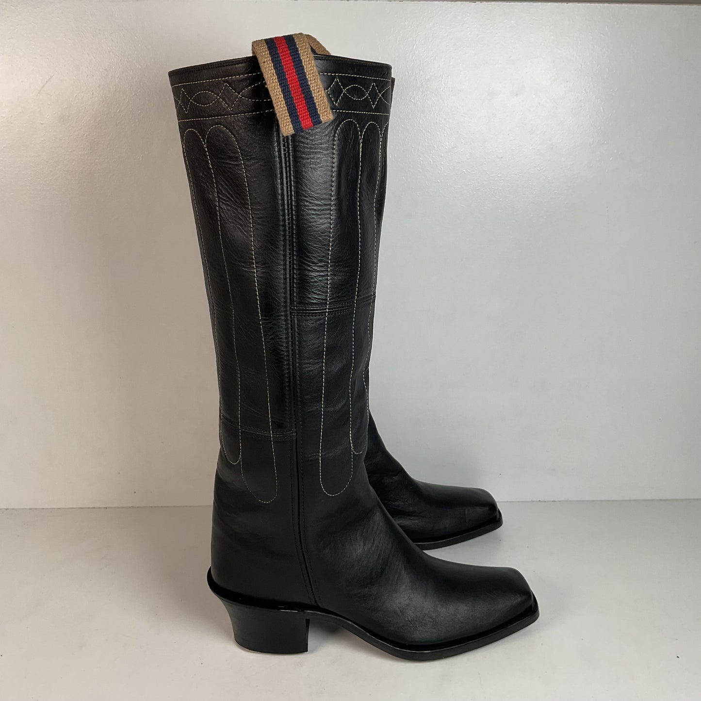 Vintage J. R. Reyes Stove Pipe Cowboy Boots 10.5 Custom Buckaroo
