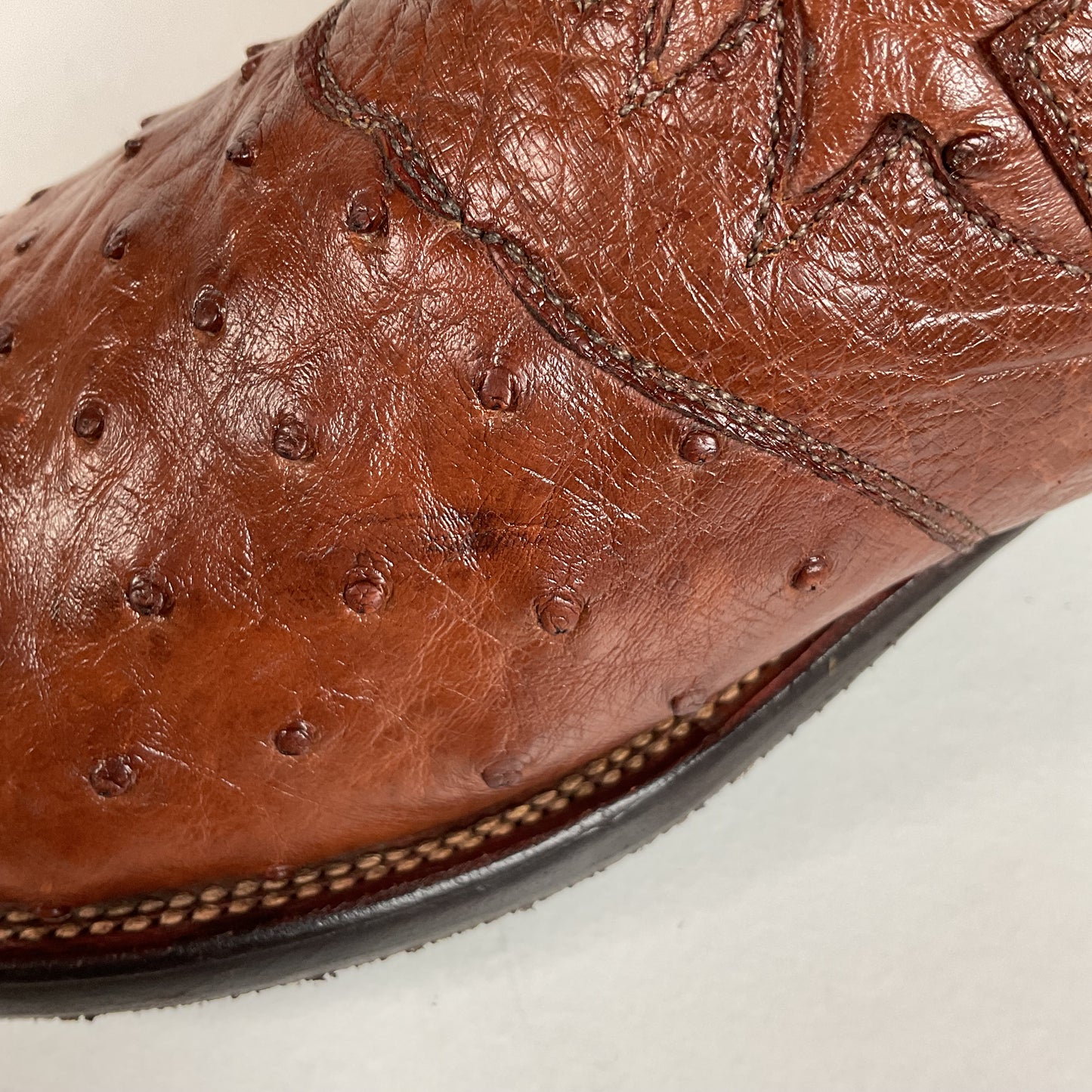 Lucchese 2000 Cowboy Boots | Full Quill Ostrich | Exotic | Men’s 8.5 D
