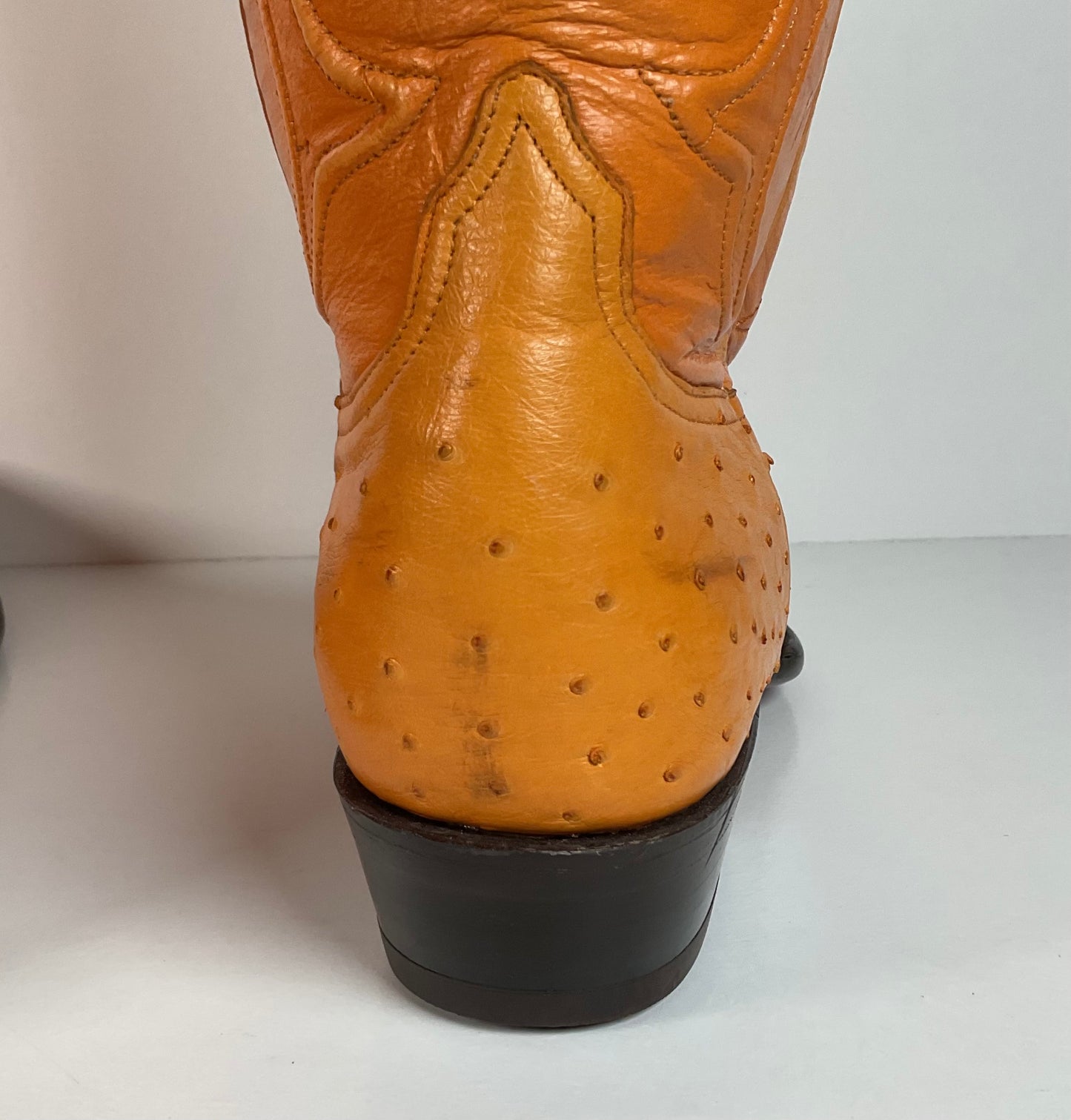Los Altos Full Quill Ostrich Cowboy Boots | Buttercup | Exotic | Men’s 9.5 EE