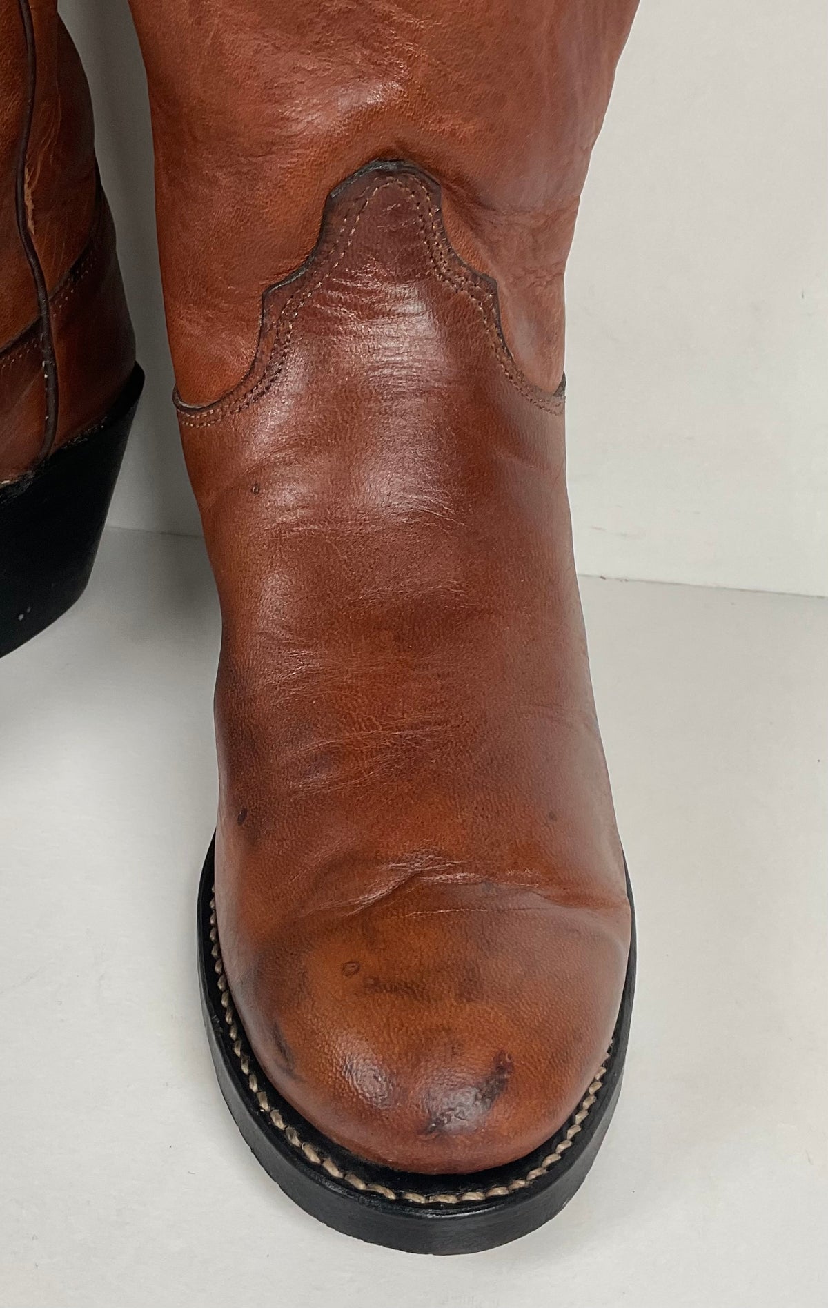 Vintage Olathe Tall Top Buckaroo Boots | USA Made | Men’s 5 B | Women’s 6