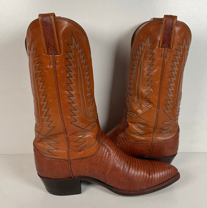 Vintage Dan Post Teju Lizard Cowboy Boots | USA Made | Men’s 10.5