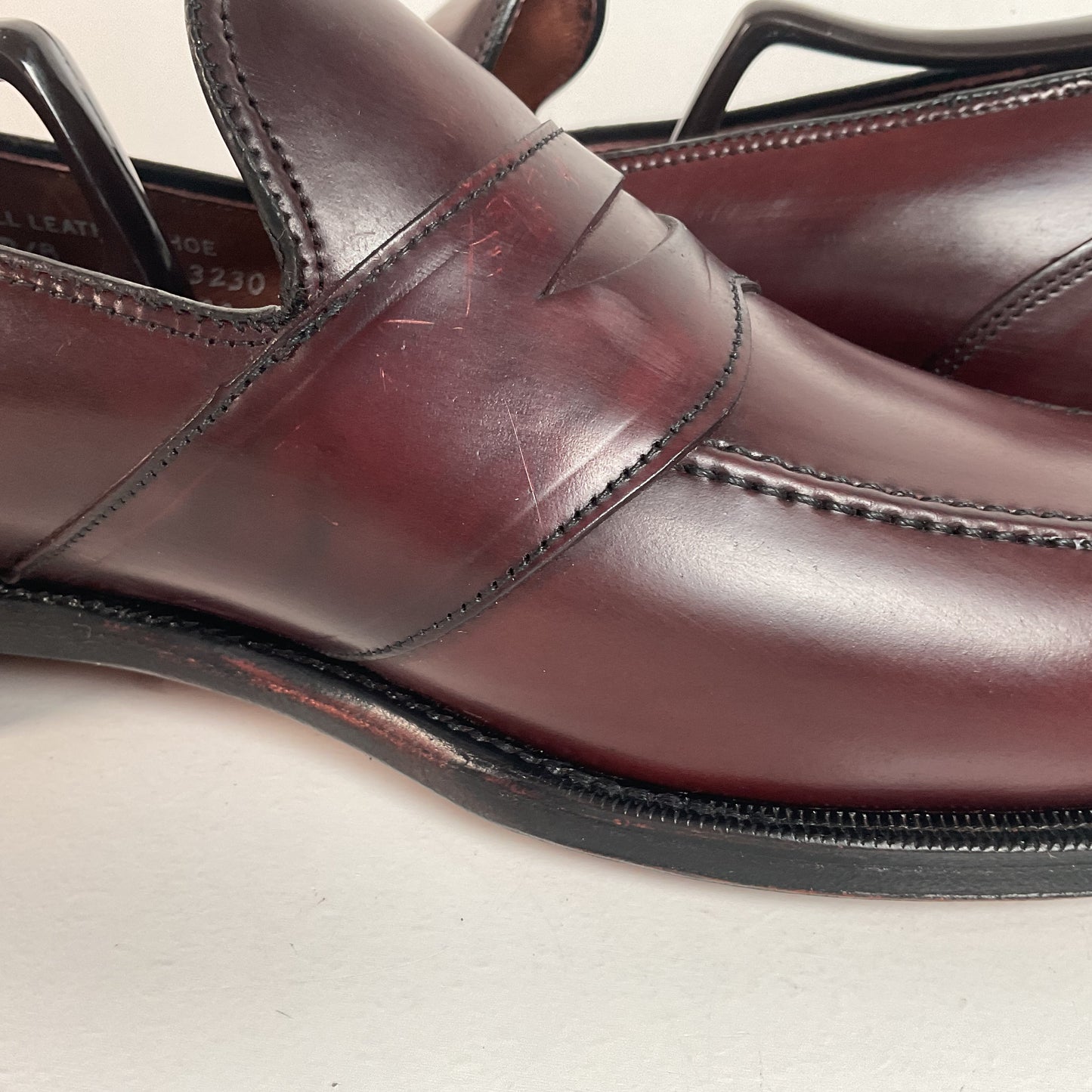 Vintage Hanover LB Shepard Penny Loafers 10 D Genuine Shell Cordovan USA Made