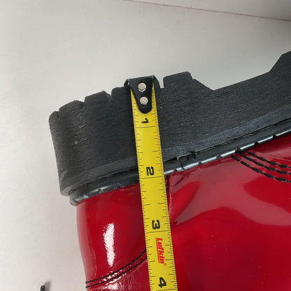 Underground England Lace Up Boots | Safety Toe | Cherry Red Patent | UK 6 | US 8