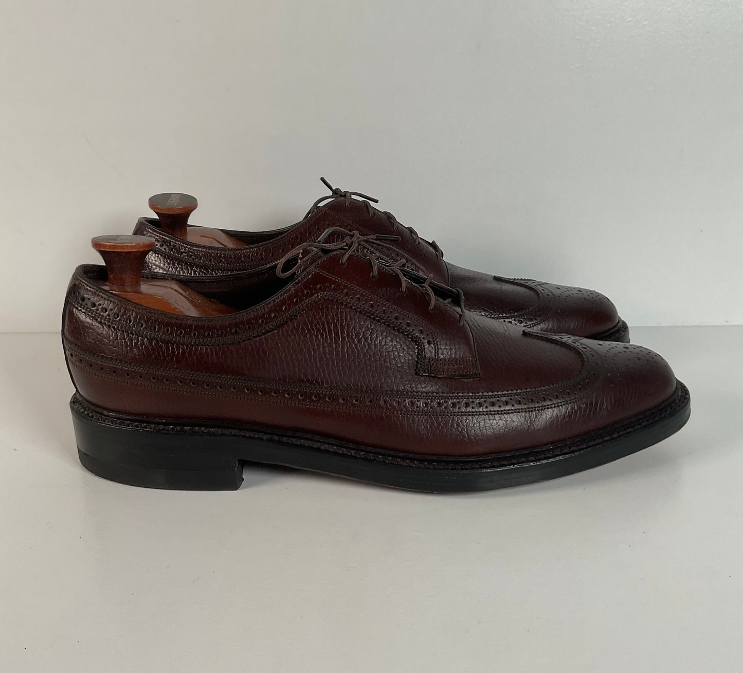 Vintage Florsheim Derby Shoes | Brogued | Longwing | 13 D