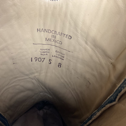 R. Watson Smooth Ostrich Cowboy Boots | Exotic | Black | Men’s 9 D