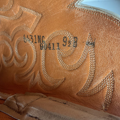 Vintage Lucchese San Antonio Lizard Teju Cowboy Boots 9.5 B