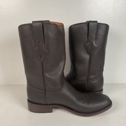 Lucchese for Resistol Ranch Cowboy Roper Boots | Brown Calf | Men’s 8 D