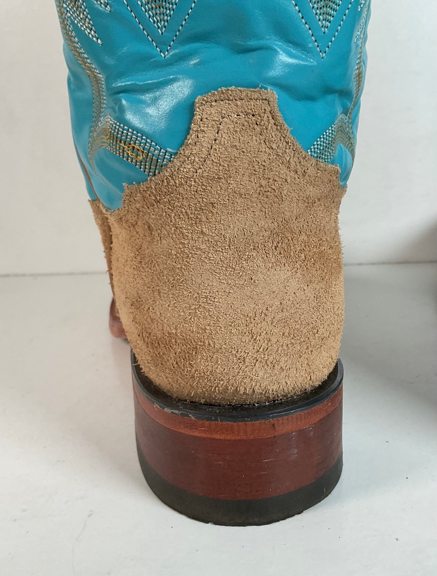 Tony Lama Rough Out Suede Cowboy Boots | USA Made | 10.5 D