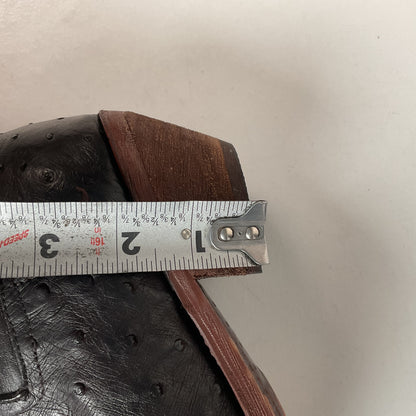 Justin’s Reba Mcalester Ostrich Cowgirl Boots 6.5 B Exotic Side Zip