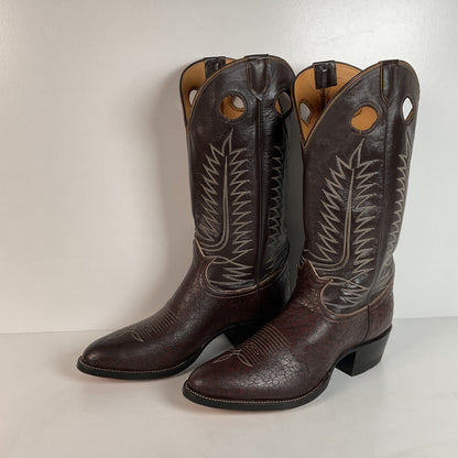 Vintage Tony Lama Caribou Buckaroo Boots | Exotic | Gold Label | Cowboy | 11 E