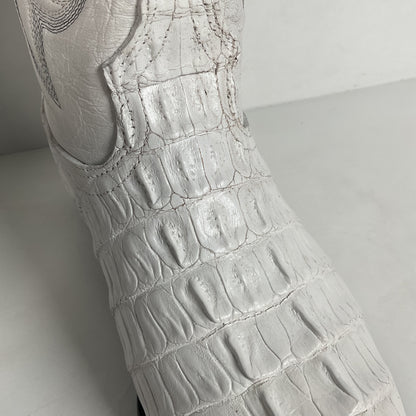 Los Altos Cowboy Boots | Crocodile Caiman Tail | Exotic | Men’s 7 EE | Women’s 8