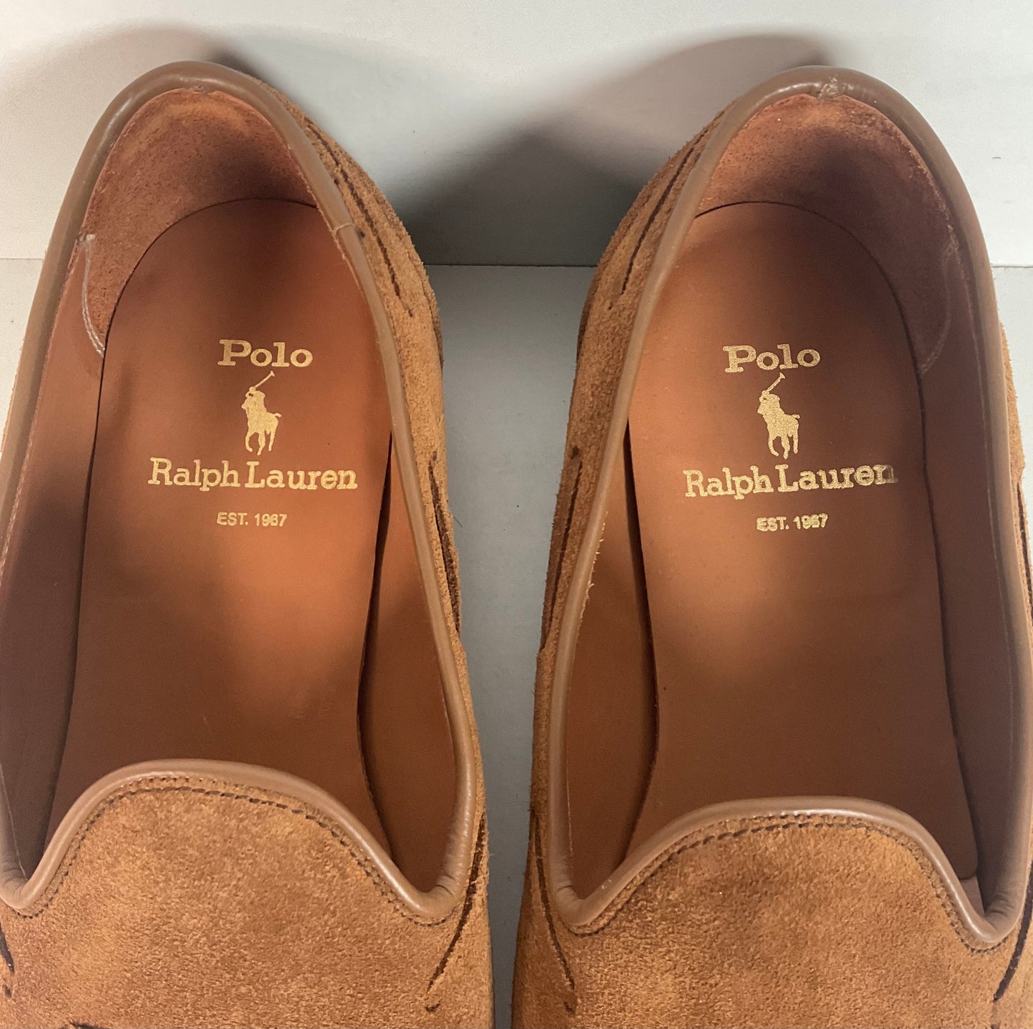 Polo Ralph Lauren Suede Tassel Loafers Men’s 9 D Goodyear Welted