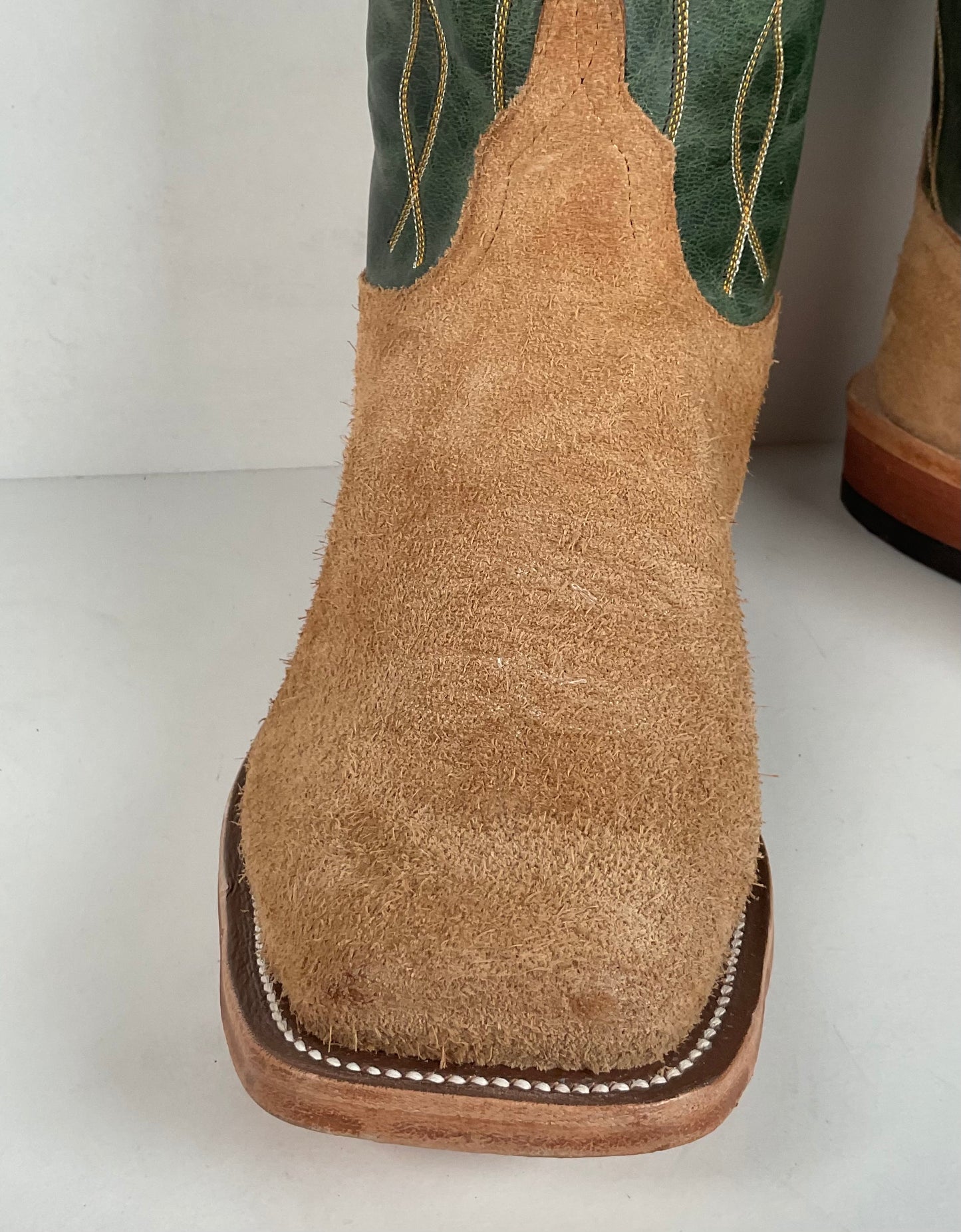 Anderson Bean Stampede Tall Top Cowboy Boots | Rough Out Suede | Men’s 11.5 EE