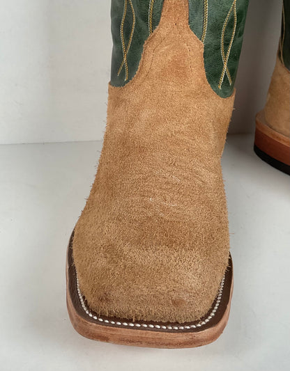 Anderson Bean Stampede Tall Top Cowboy Boots | Rough Out Suede | Men’s 11.5 EE