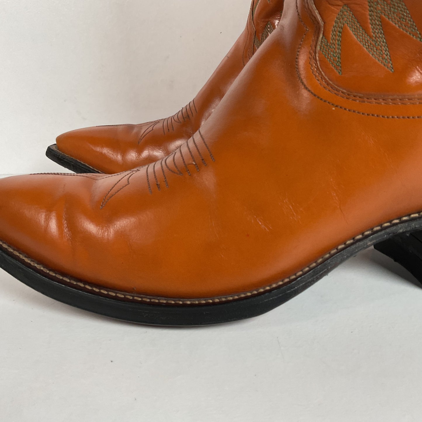 Vintage Justin Fort Worth Cowboy Boots | X Toe | 1960s-1970s | Men’s 9 D