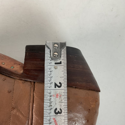 Vintage M.L. Leddy Full Ostrich Quill Cowboy Boots Custom Thrashed