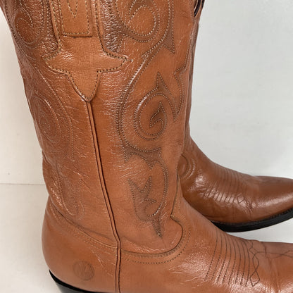 Montana Goat Skin Cowboy Boots | Brown | Men’s 8.5 D
