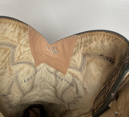 Vintage Larry Mahan Python Snakeskin Cowboy Boots | Reticulated | Men’s 12 D