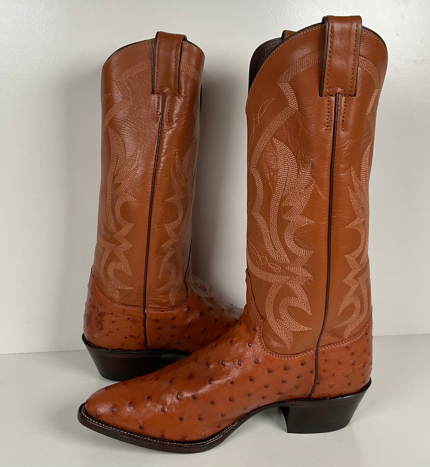 Justin Ostrich Quill Cowgirl Boots | Exotic | USA Made | Women’s 8.5 B