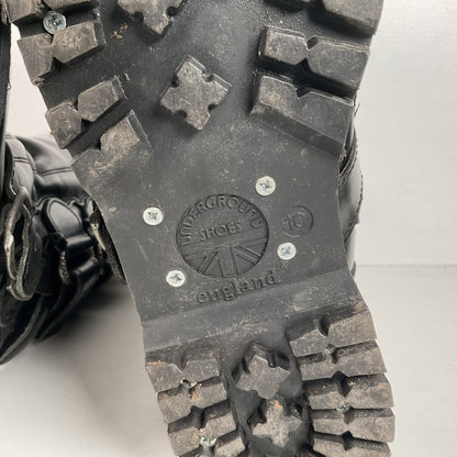 Underground England Gladiator Boots | Quintuple Buckle | UK 10 | US 11